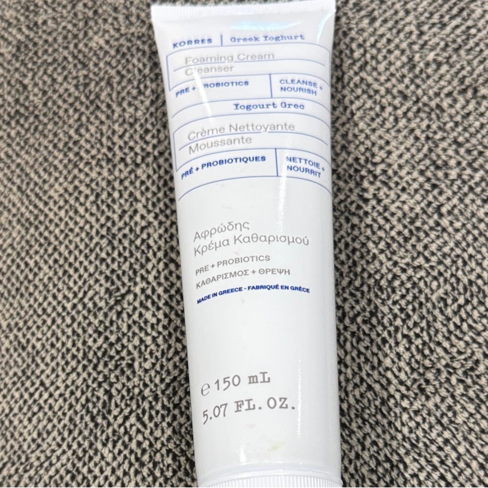 Korres White Foaming Cream Cleanser Tube